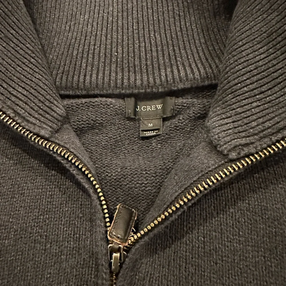 J Crew 1/4 zip sizzle Medium sweater